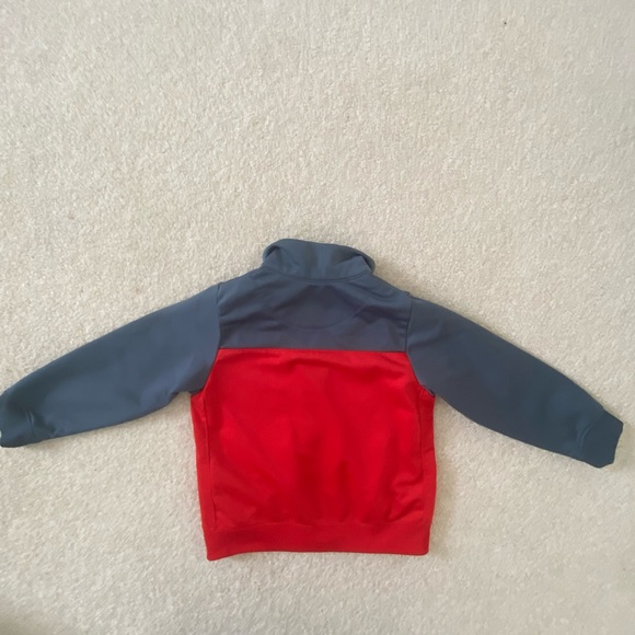 Gently used Nike gray and red zippered track jacket 24m - Picture 2 of 4